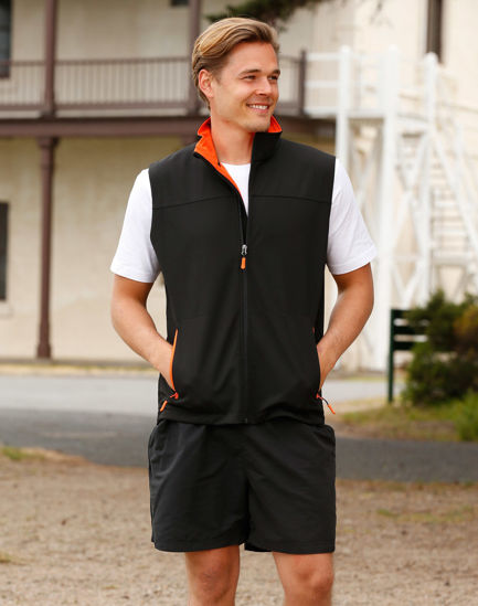 Picture of Winning Spirit Men'S Softshell Contrast Vest JK45